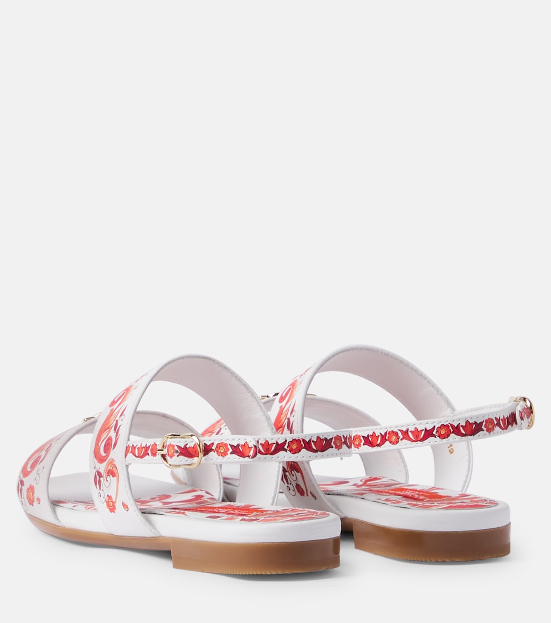 Majolica leather sandals | Dolce&Gabbana Kids
