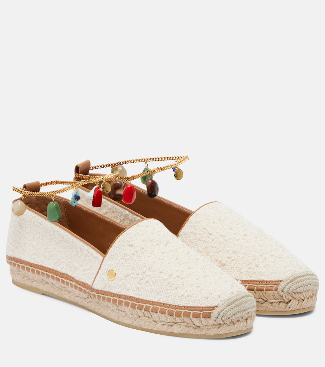 Gaia embellished canvas espadrilles  | Stella McCartney