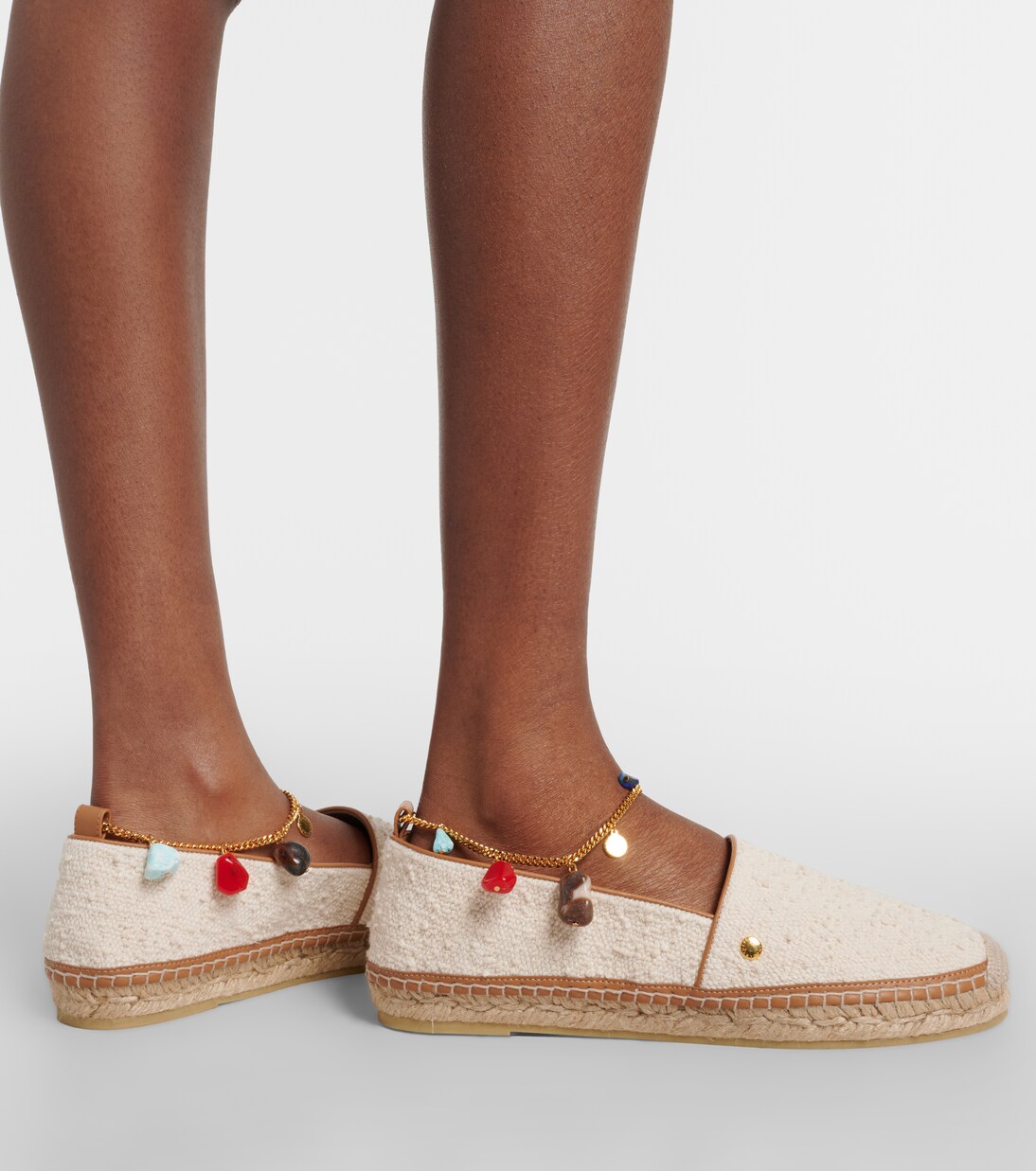 Gaia embellished canvas espadrilles  | Stella McCartney