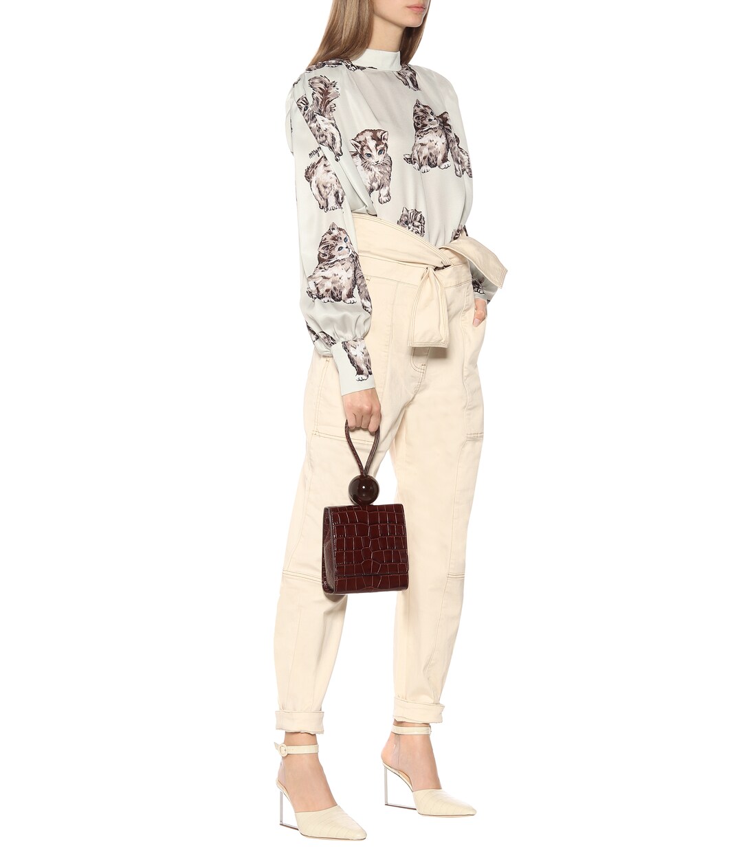 Lex croc-effect leather pumps | By Far