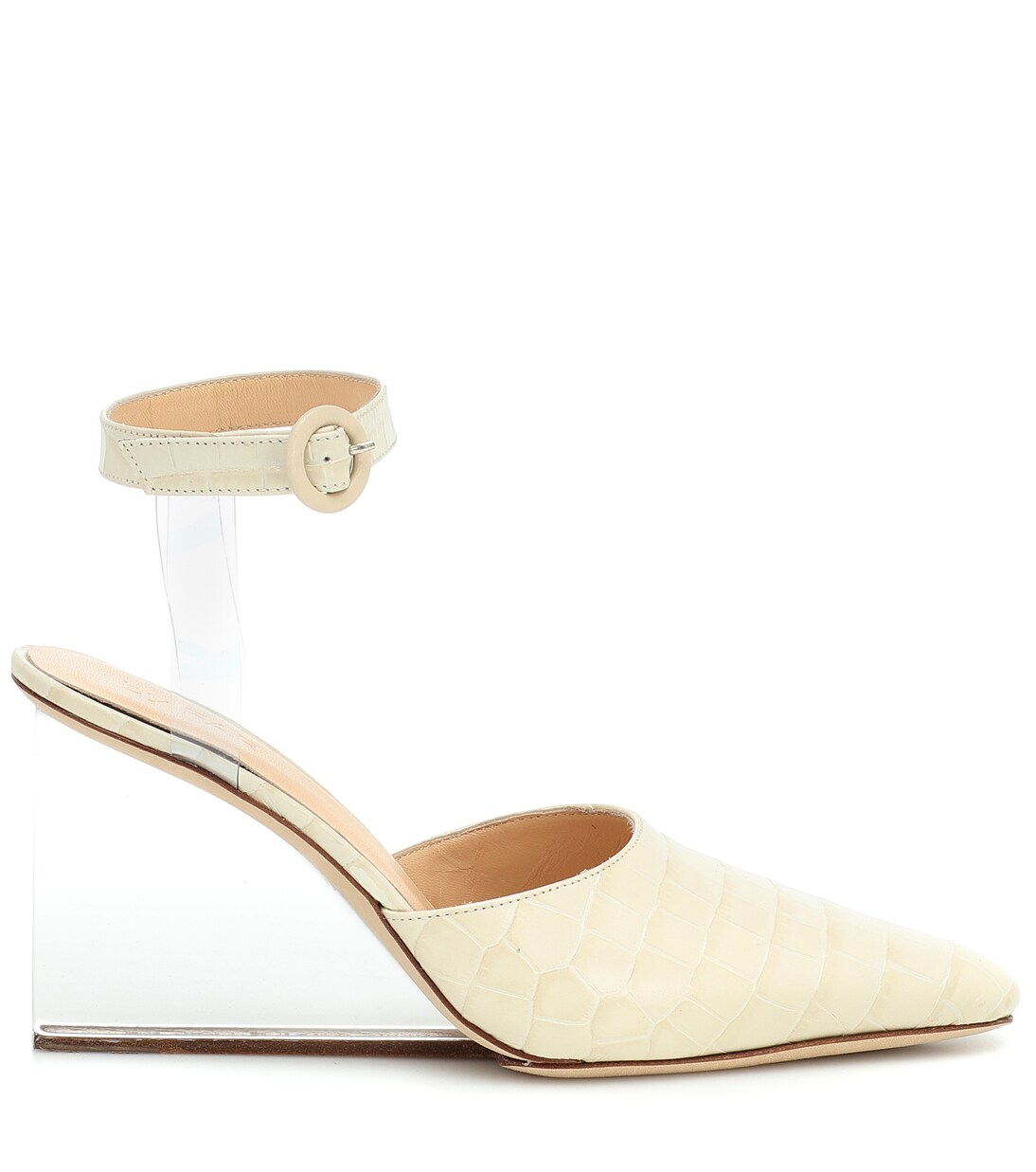 Lex croc-effect leather pumps | By Far