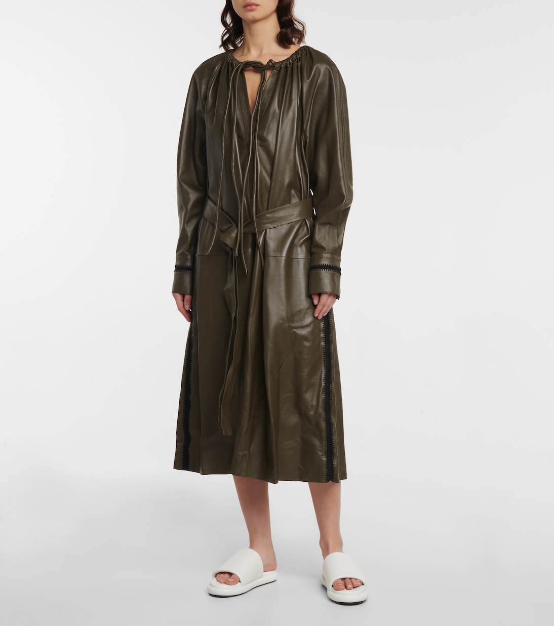 Pantoletten Pipe aus Leder | Proenza Schouler