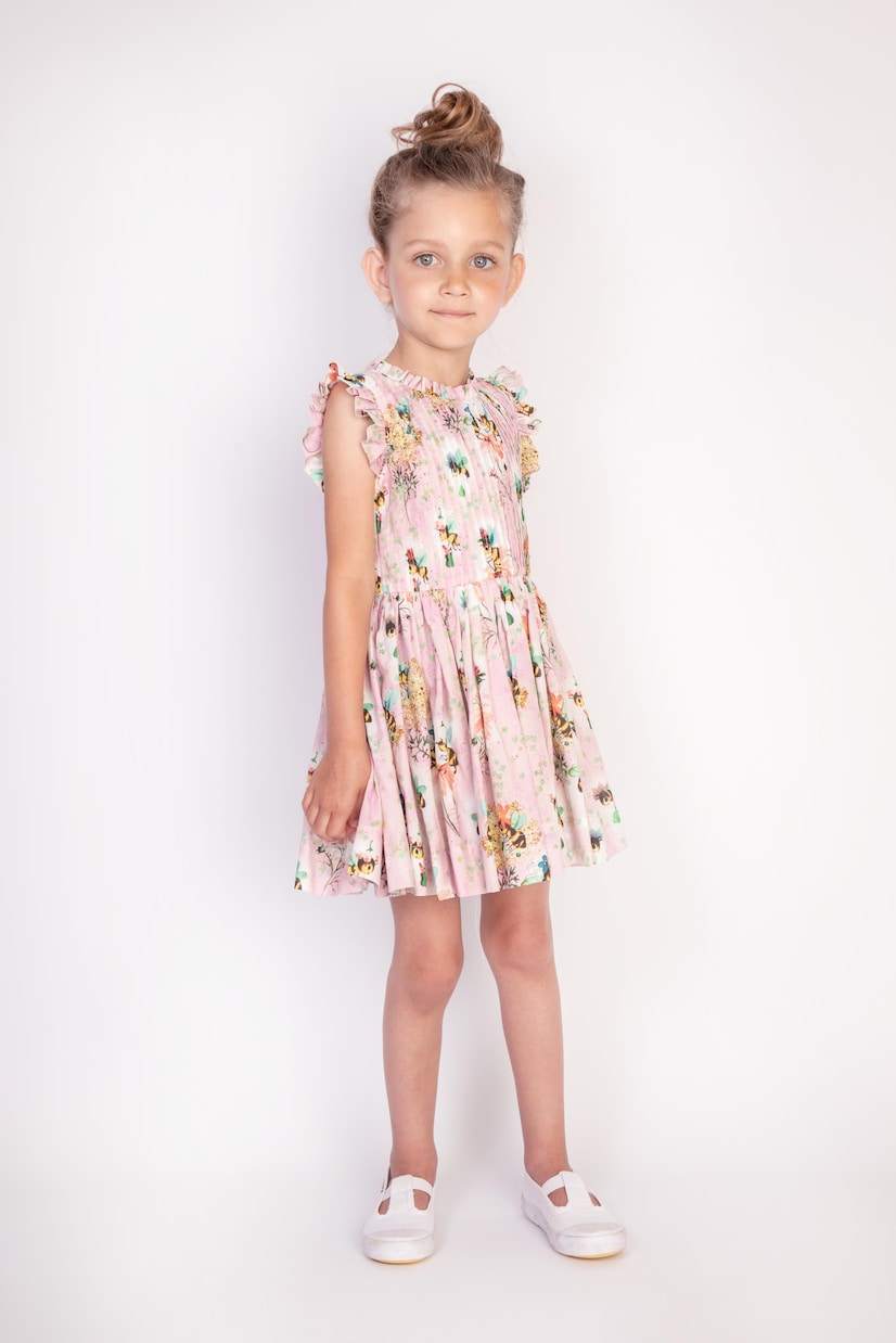 Robe Polly Honeybee imprimée en coton | Morley
