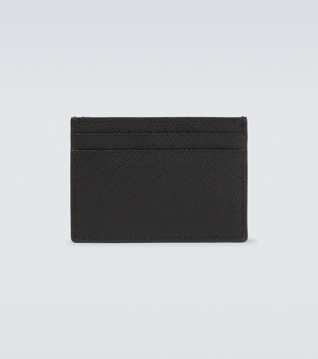 Logo-embossed leather card holder | Prada