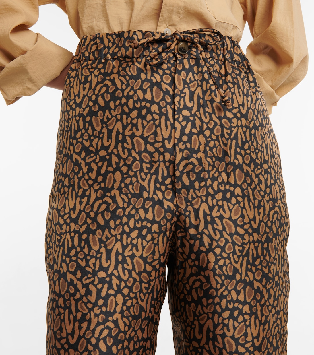 Bedruckte Hose aus Seide | Nanushka