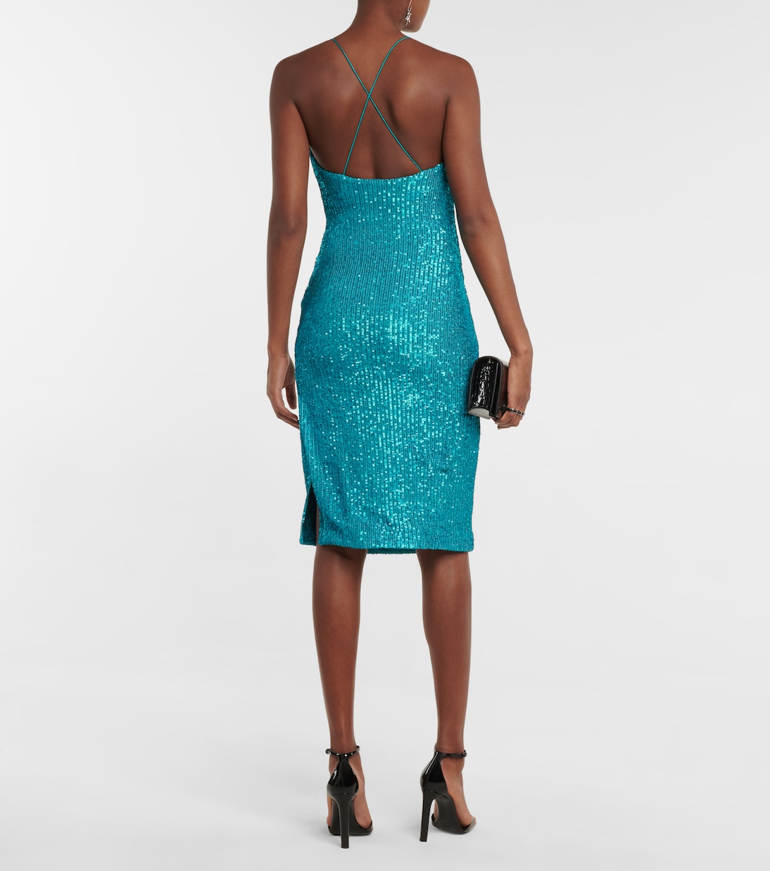 Robe midi Missing Hours à sequins | Rebecca Vallance