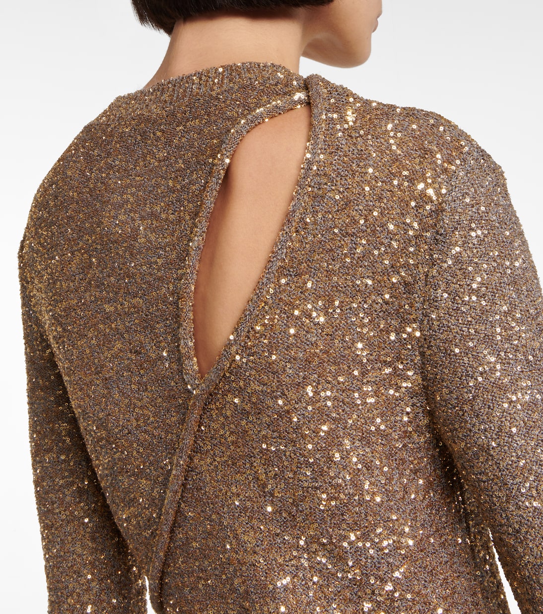 Minikleid aus Strick mit Pailletten | Stella McCartney