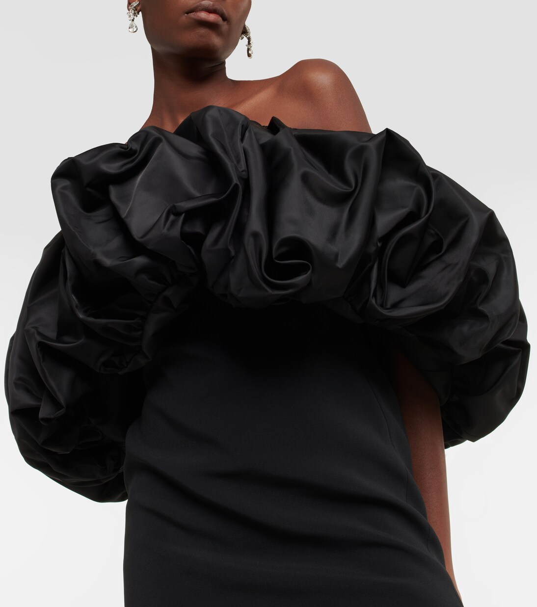 Robe bustier en satin | David Koma