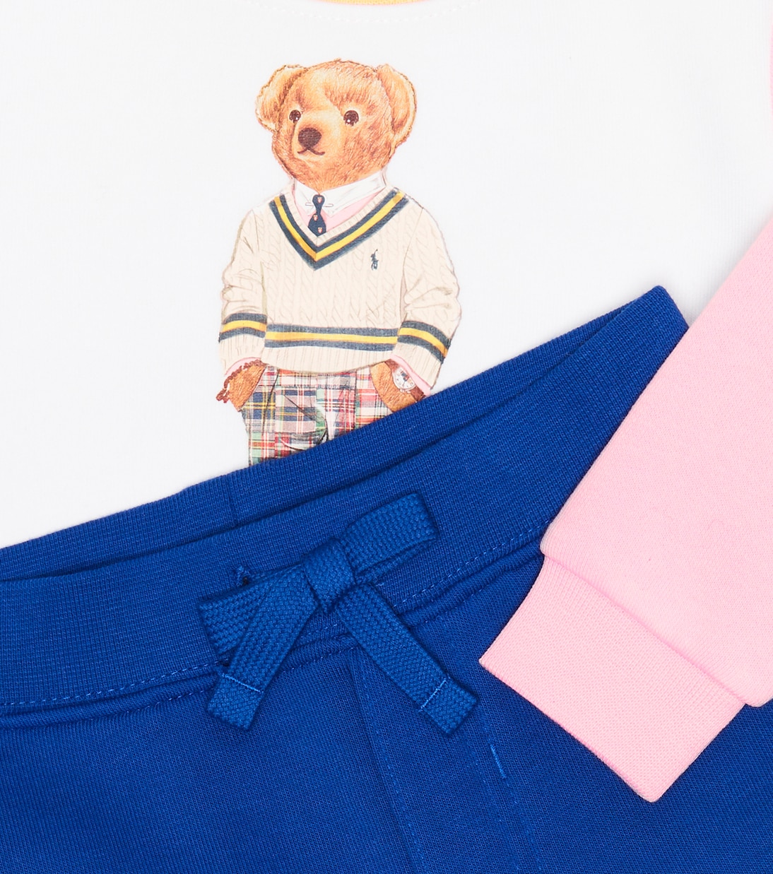 Baby Polo Bear sweatshirt and shorts set | Polo Ralph Lauren Kids