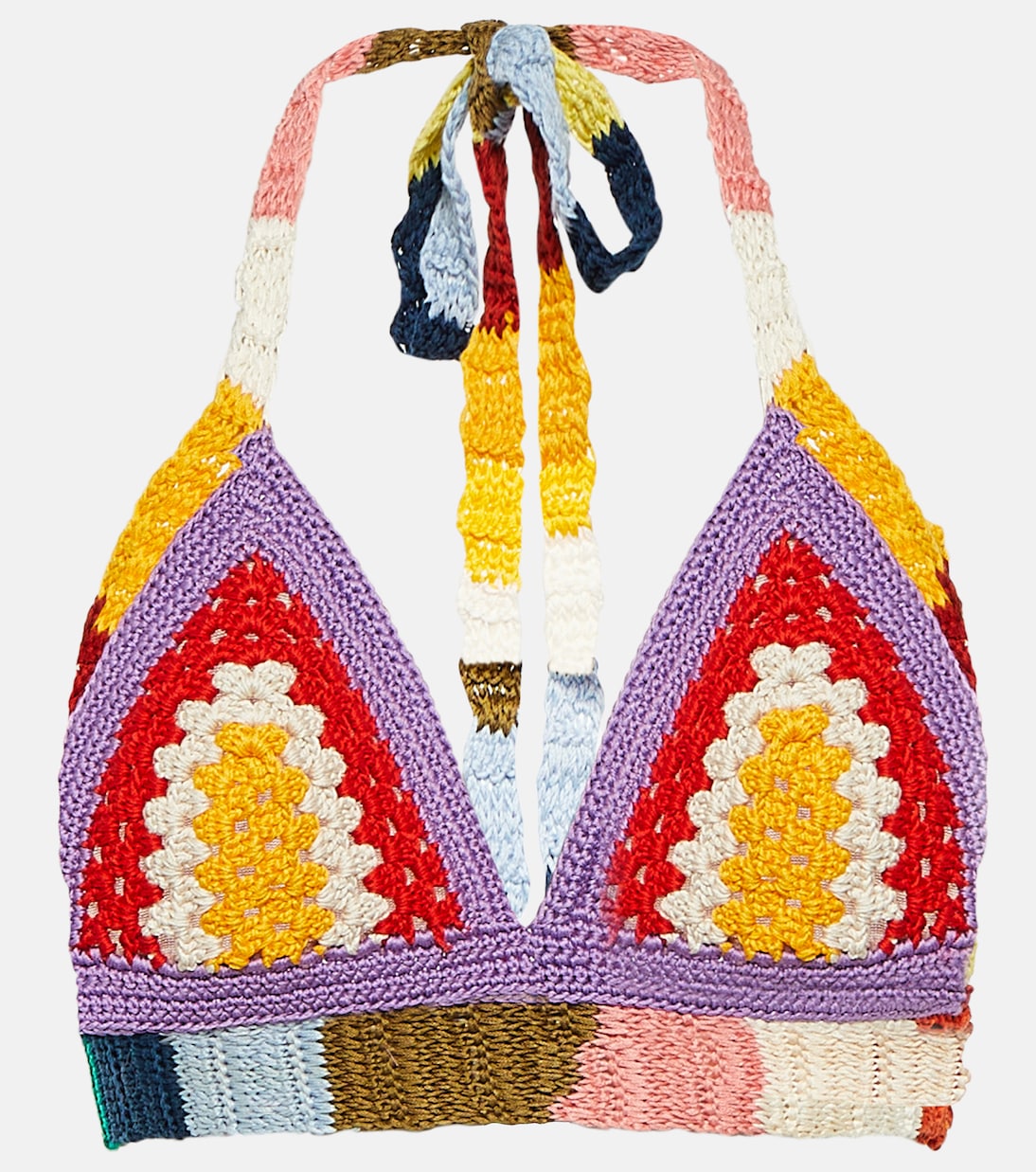 X No Vacancy Inn Cropped-Top aus Häkelstrick | Marni