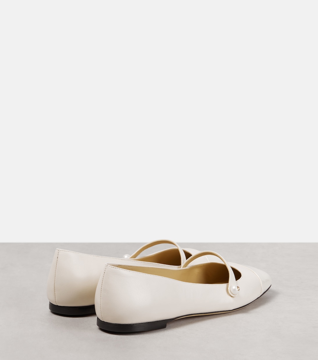 Elisa embellished leather ballet flats | Jimmy Choo