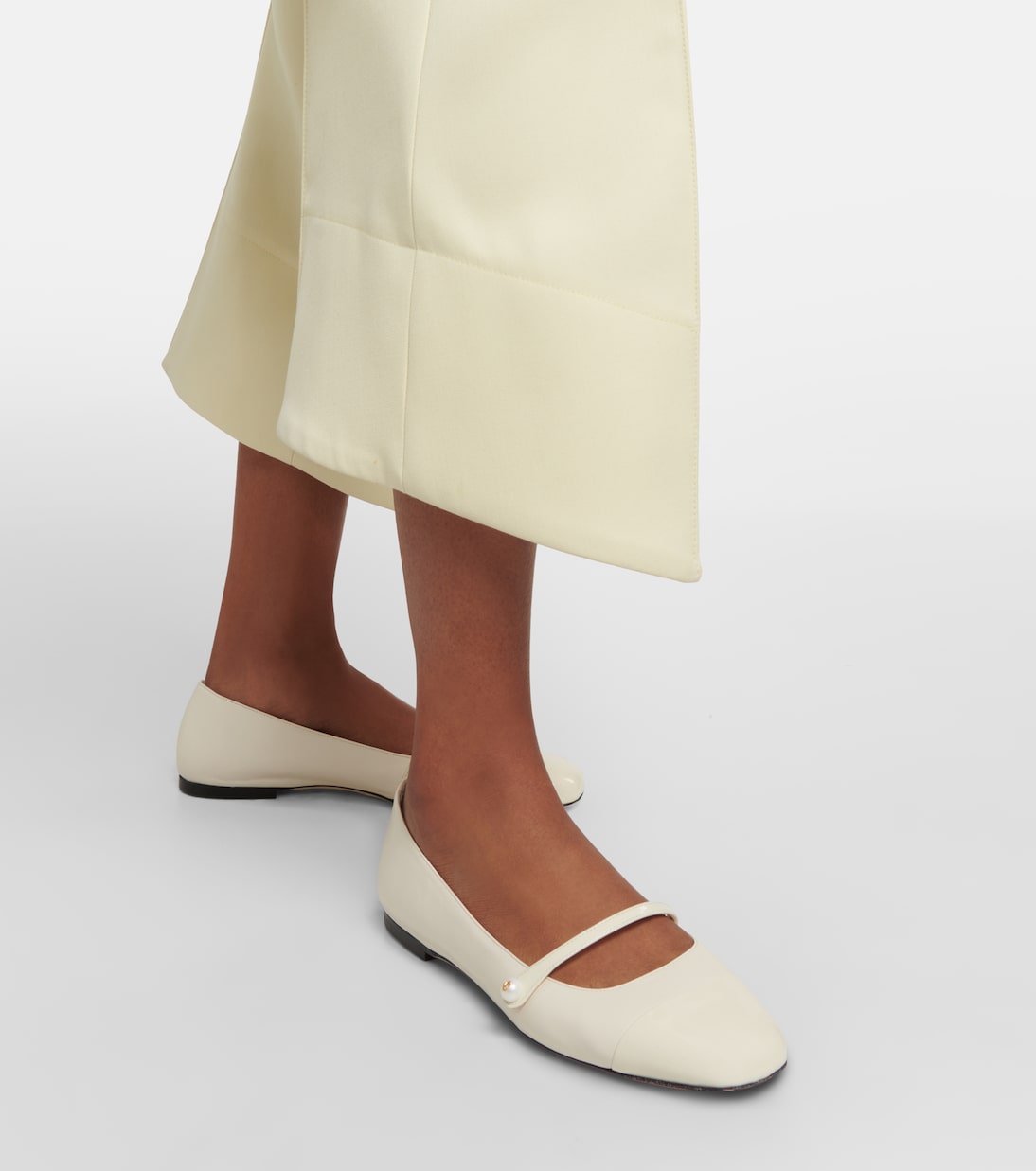 Elisa embellished leather ballet flats | Jimmy Choo