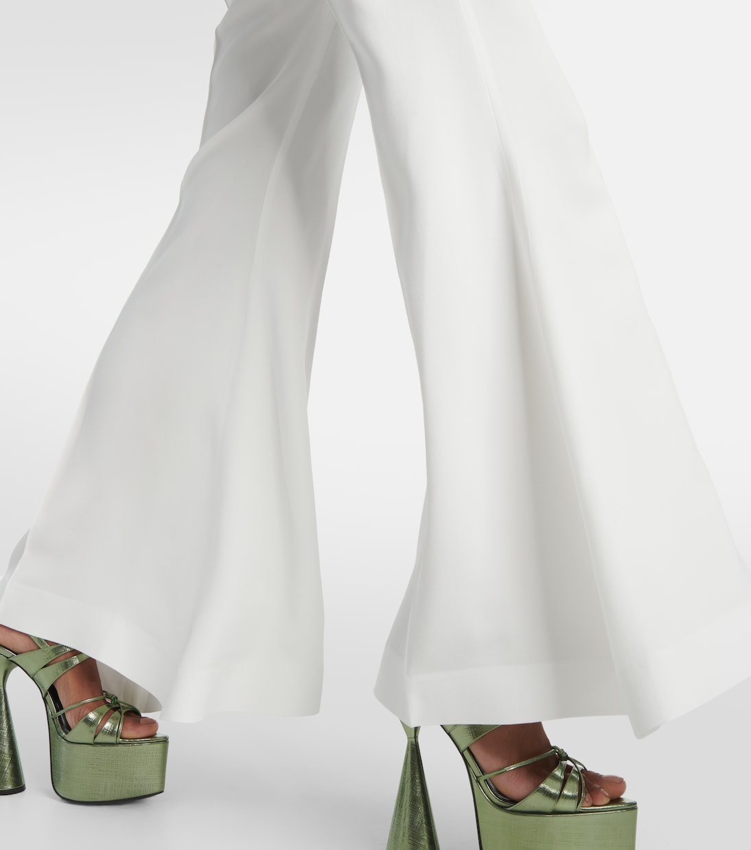 High-Rise-Schlaghose aus Cady | Nina Ricci