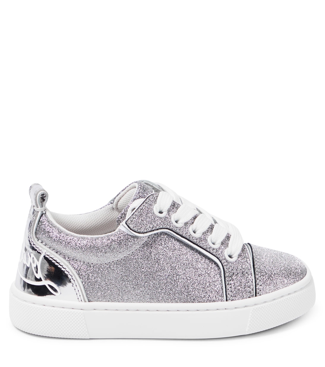 Funnyto glitter leather sneakers | Christian Louboutin Kids