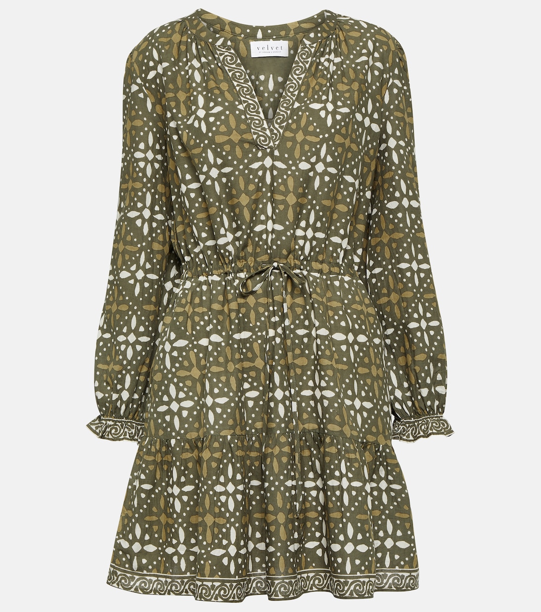 Robe Katarina imprimée en coton | Velvet