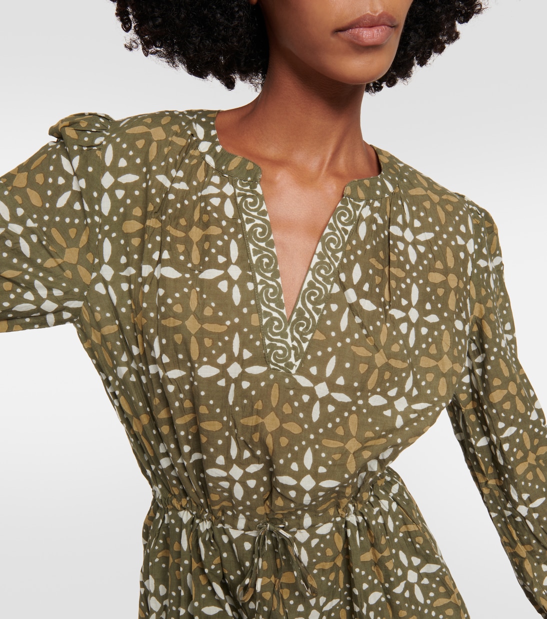 Robe Katarina imprimée en coton | Velvet