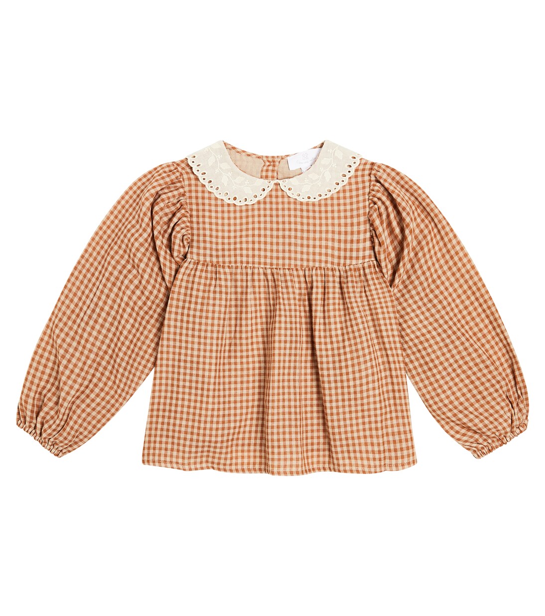 Frankie checked cotton blouse | C'era Una Volta