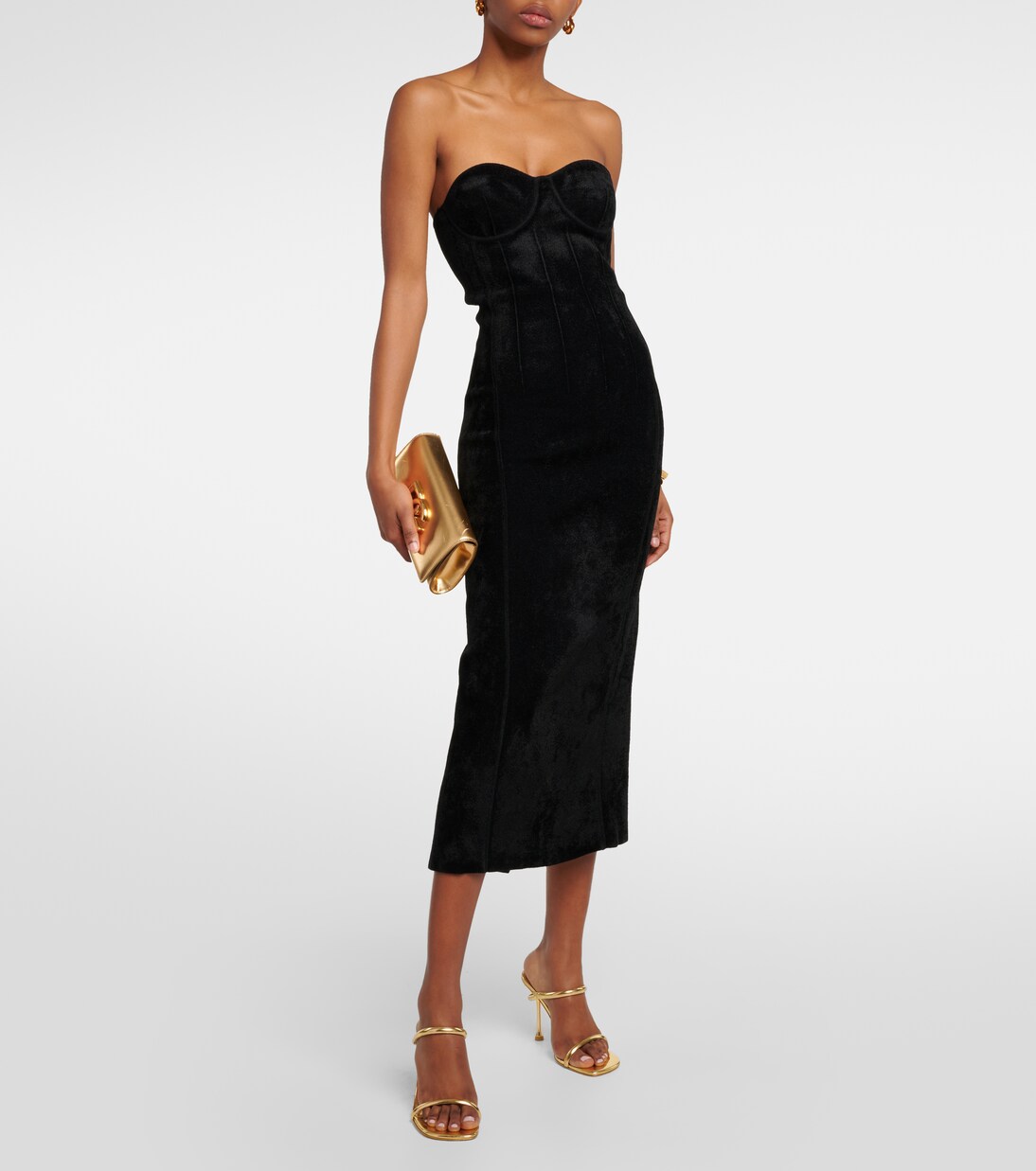 Midikleid Titania aus Samt | Galvan