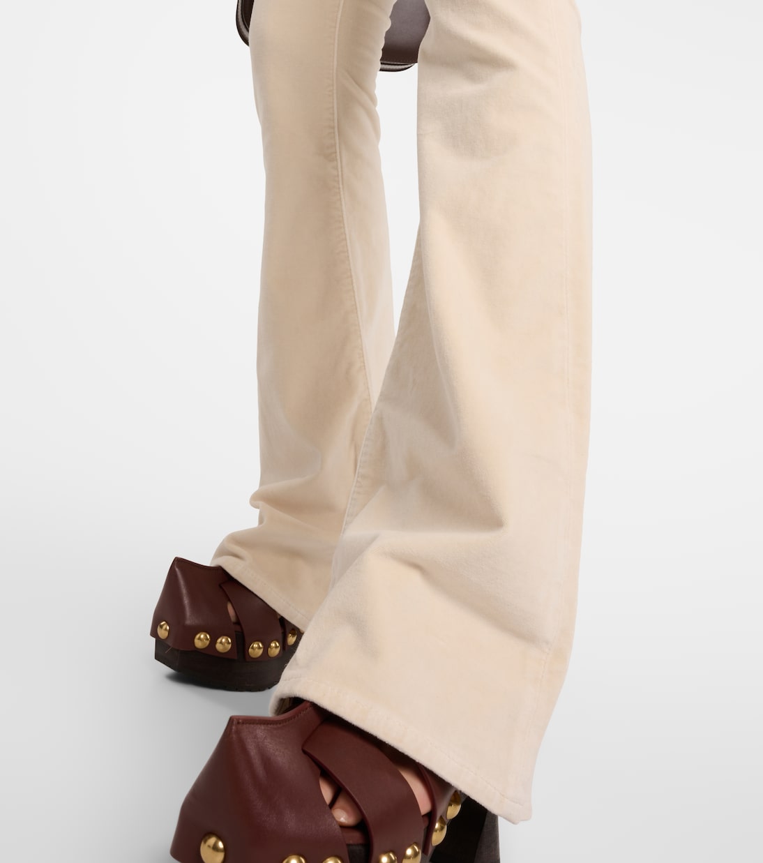 Flared Jeans Le High Flare Velveteen aus Samt | Frame