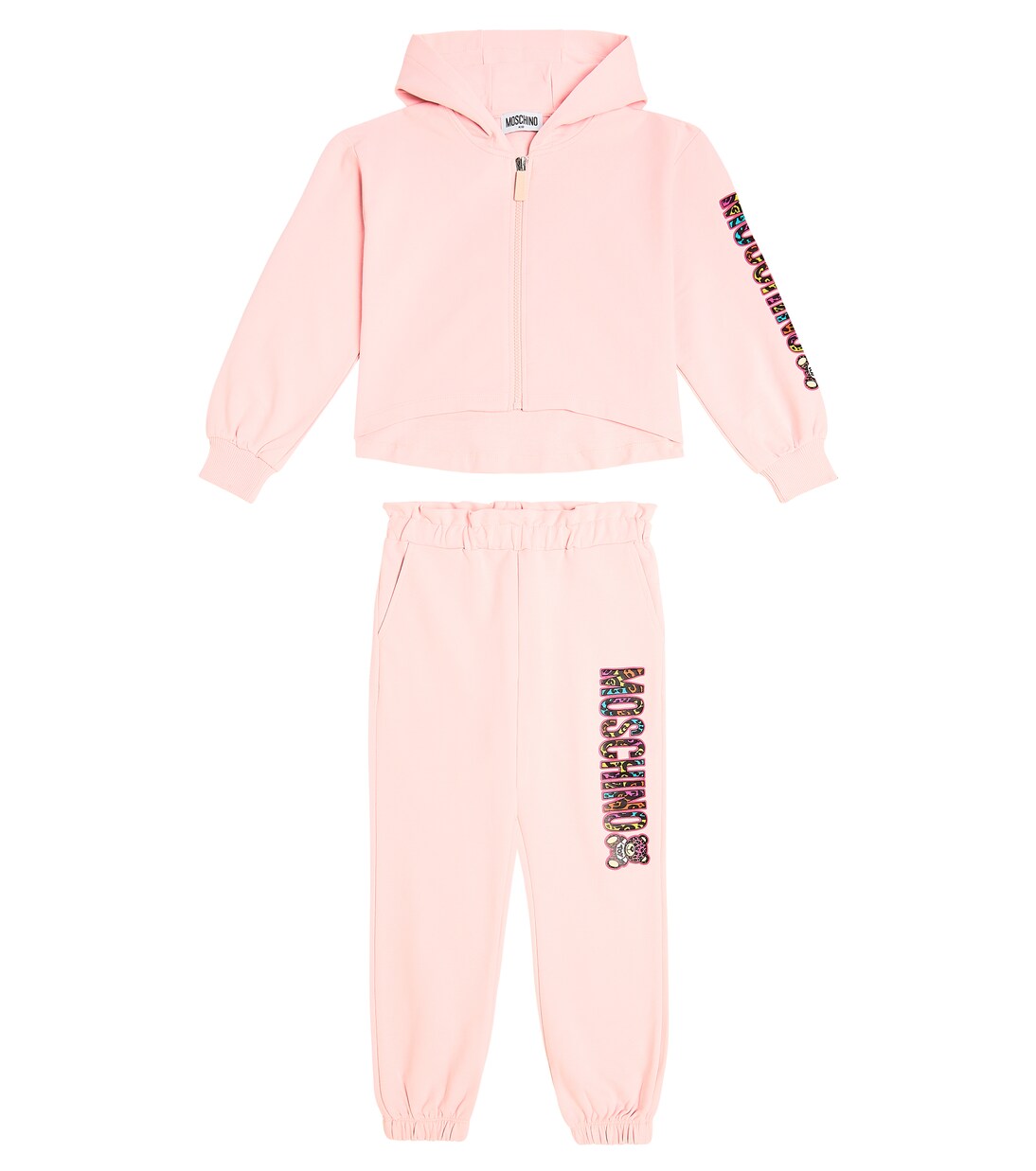 Cotton-blend jersey tracksuit | Moschino Kids