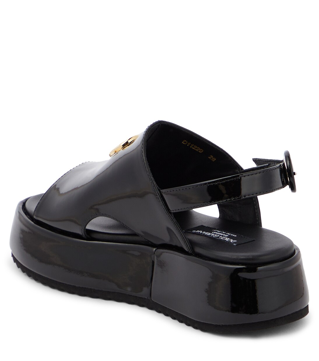 DG patent leather platform sandals | Dolce&Gabbana Kids