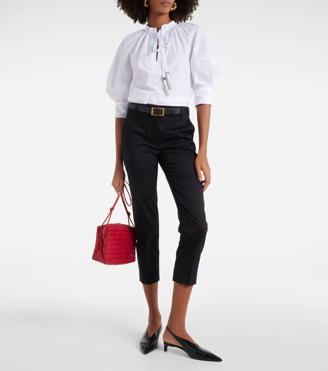 Schmale Cropped-Hose Lince aus Baumwolle | Max Mara