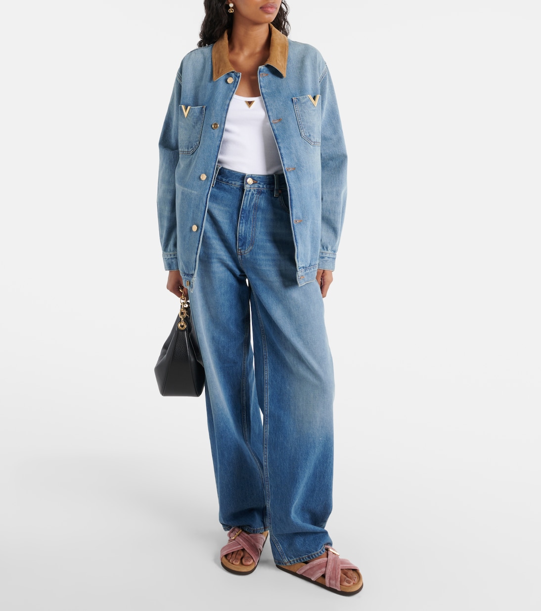 Sandalen Fussfriend aus Samt | Valentino Garavani