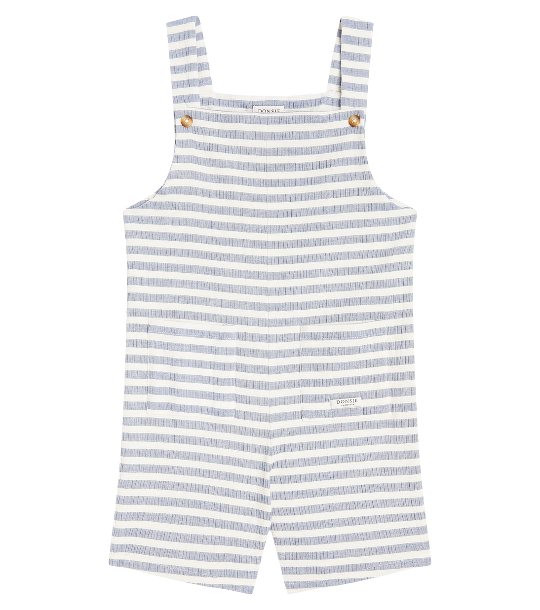 Dann striped cotton-blend overalls | Donsje