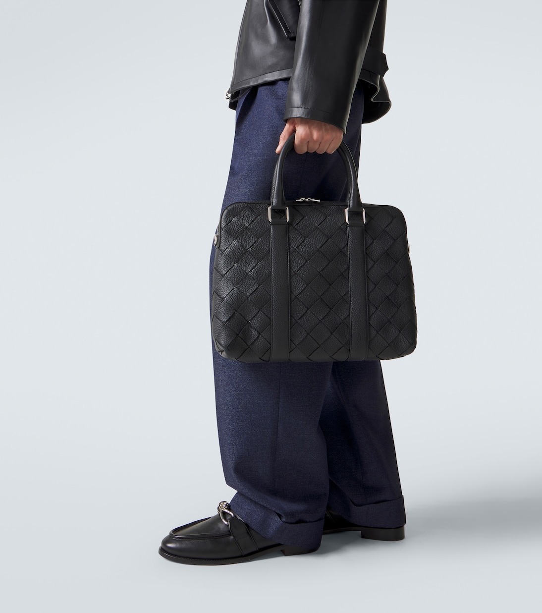 Aktentasche Slim Intrecciato aus Leder | Bottega Veneta