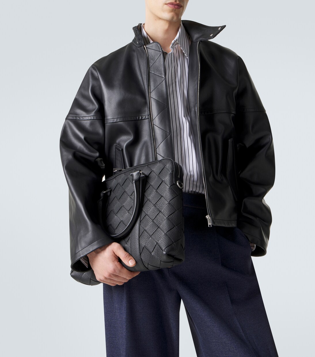 Aktentasche Slim Intrecciato aus Leder | Bottega Veneta