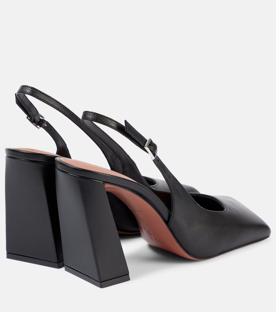 Slingback-Pumps Charlotte 95 aus Leder | Amina Muaddi