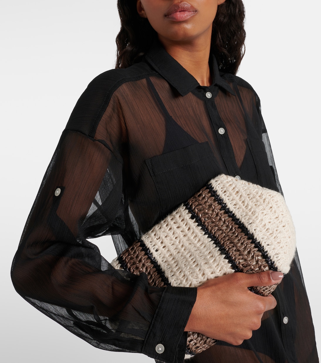 Hemdblusenkleid Mika aus Mesh | Jade Swim