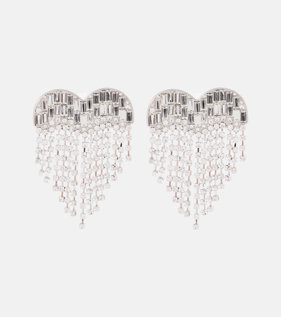 Ohrringe Heart mit Kristallen | Self-Portrait