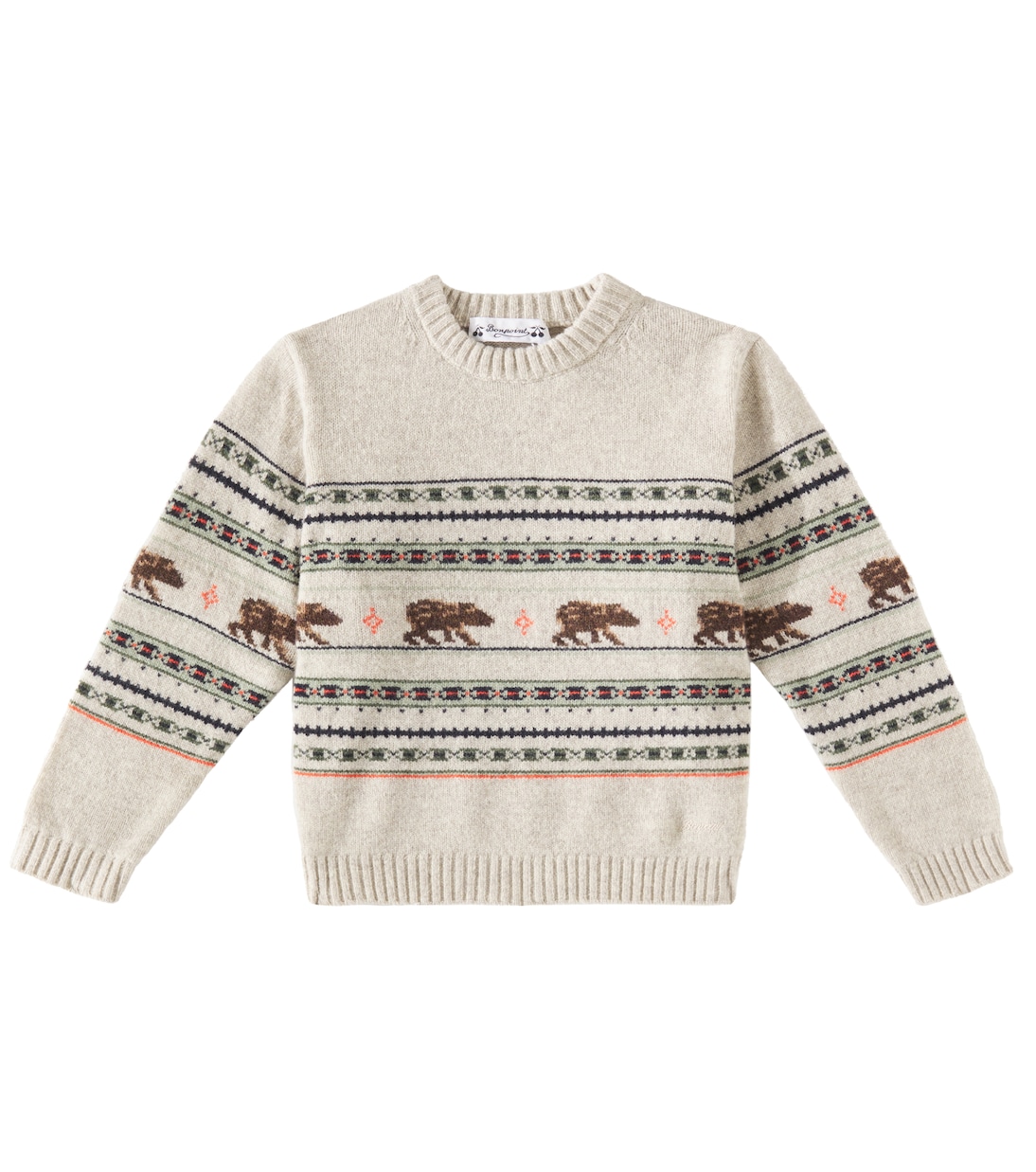 Grande jacquard wool sweater | Bonpoint