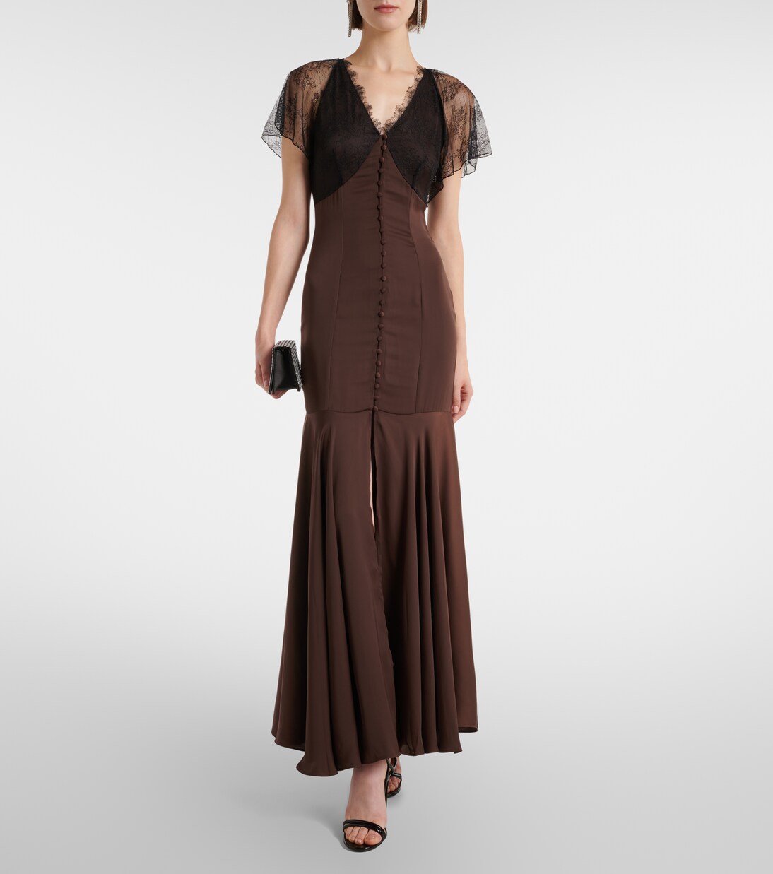 Maxikleid mit Spitze | Rotate