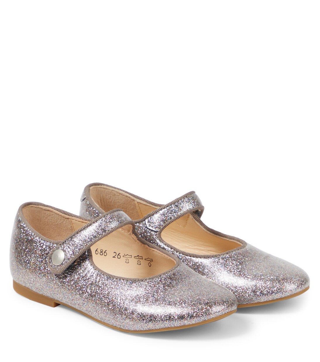 Daisy Baby glitter Mary Jane flats | Pom d'Api