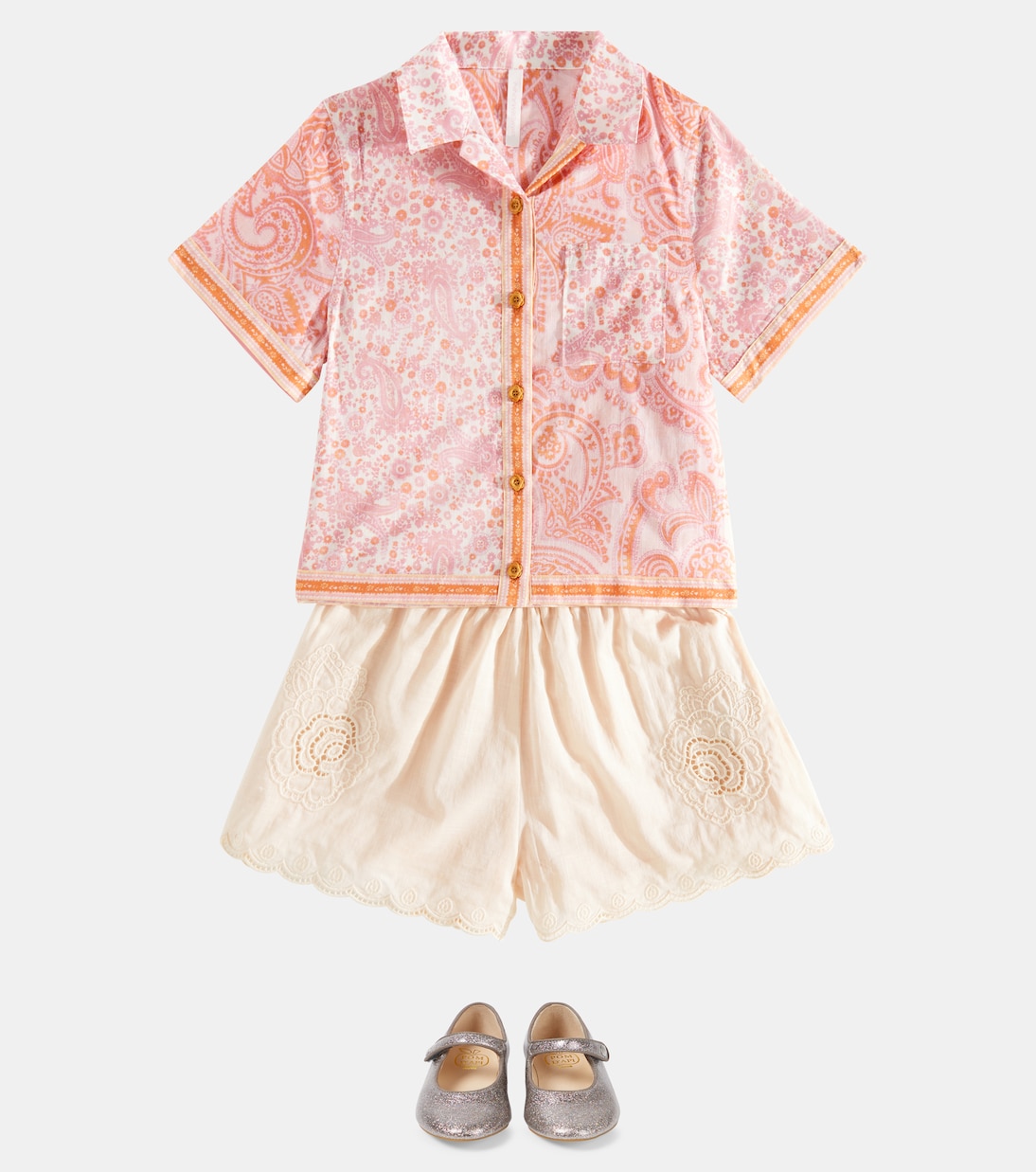 Daisy Baby glitter Mary Jane flats | Pom d'Api