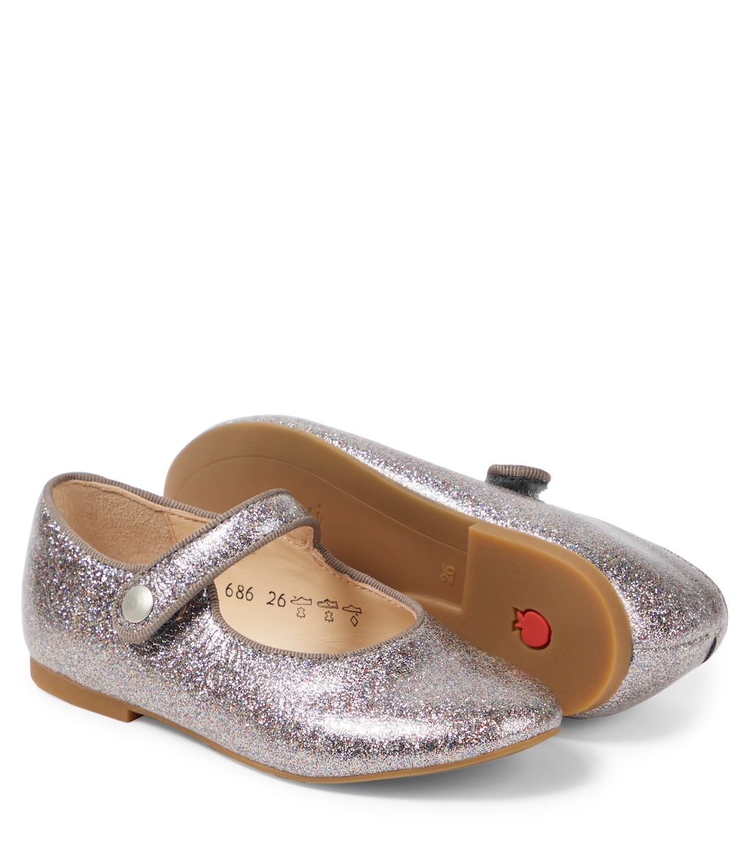 Daisy Baby glitter Mary Jane flats | Pom d'Api