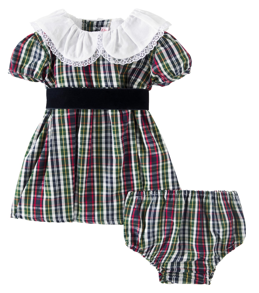 Baby Alicia cotton dress and bloomers set | La Coqueta