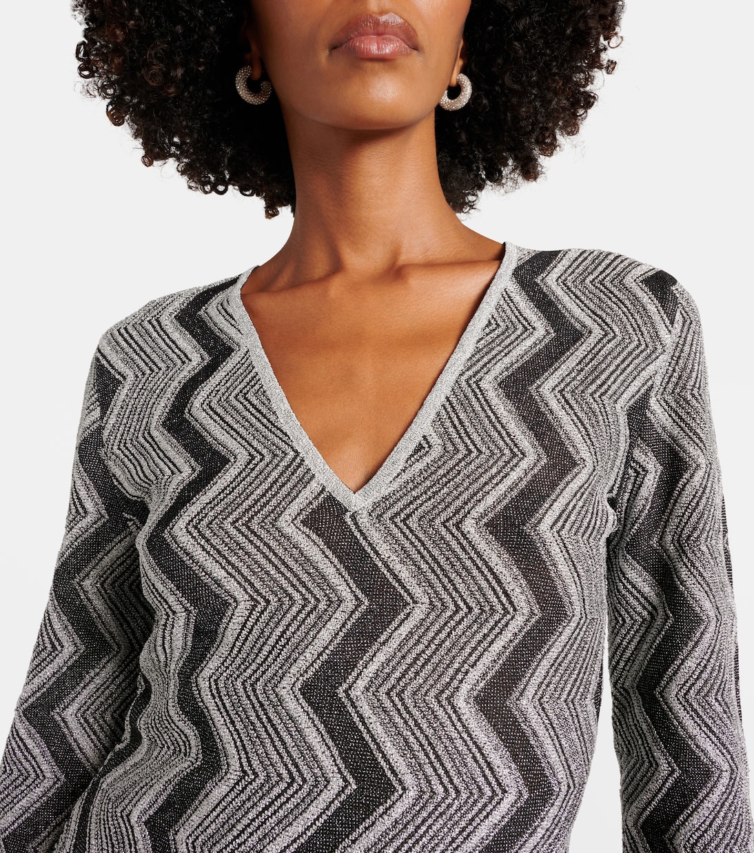 Pull Zig Zag métallisée | Missoni