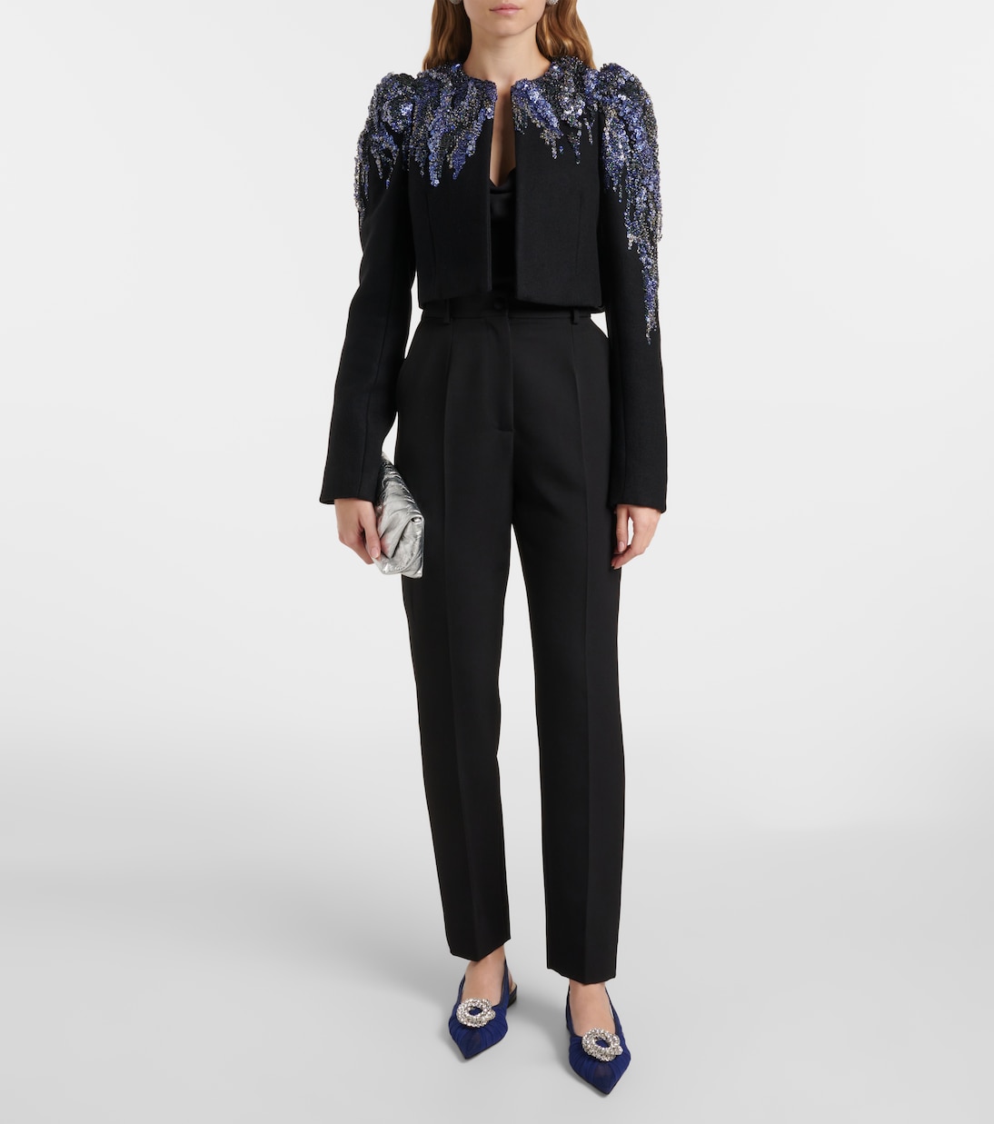 Galaxy embellished slingback flats | Mach & Mach