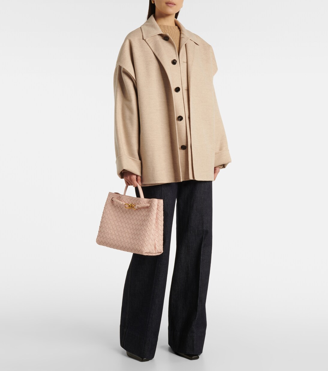 Wool and cashmere car coat | Bottega Veneta