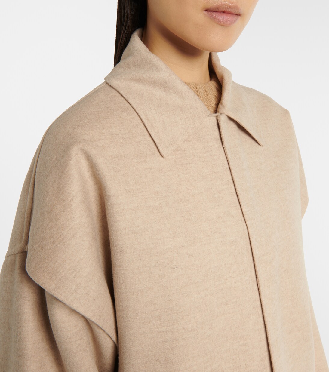 Wool and cashmere car coat | Bottega Veneta