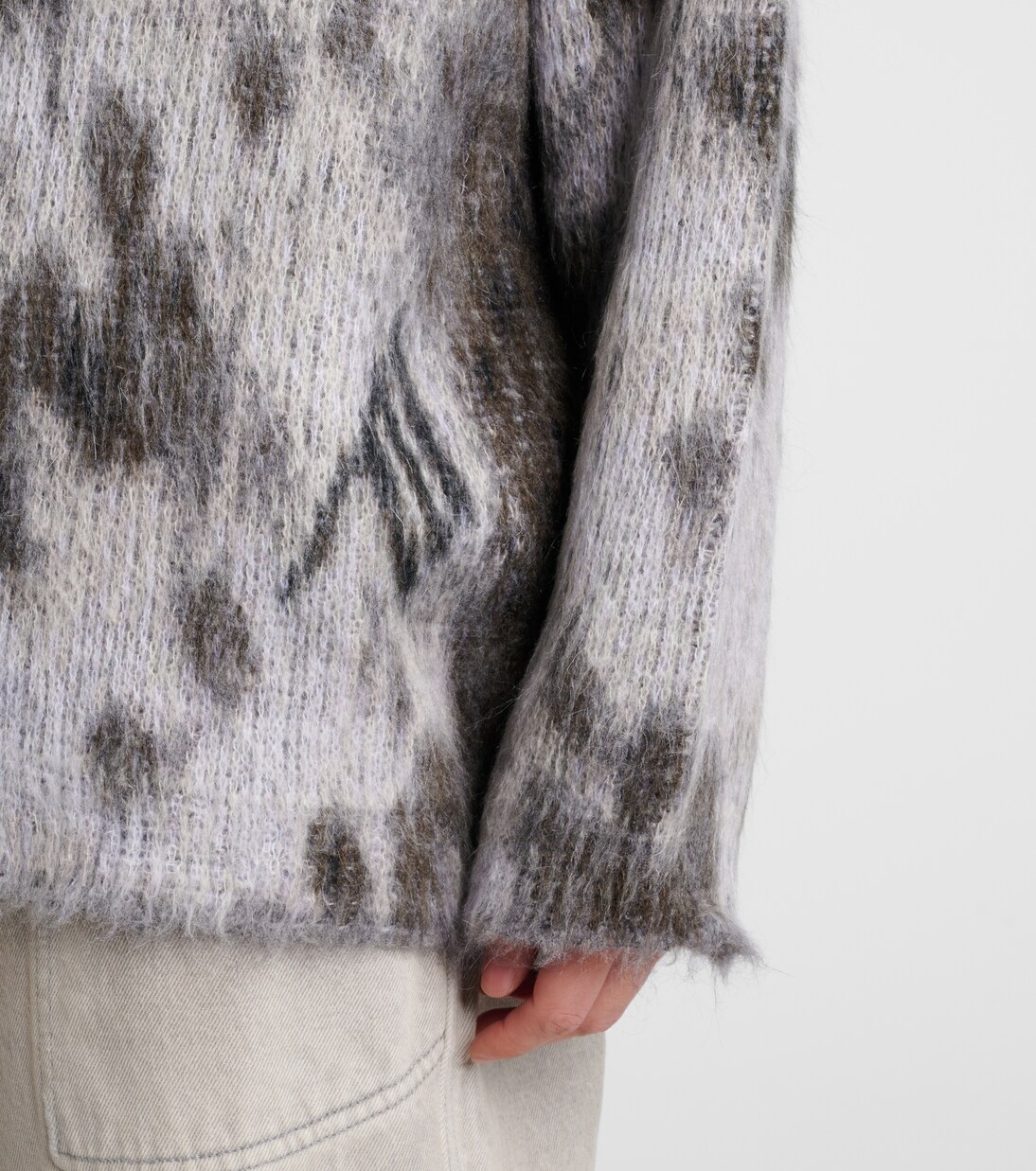 Leopard-print jacquard sweater | The Attico