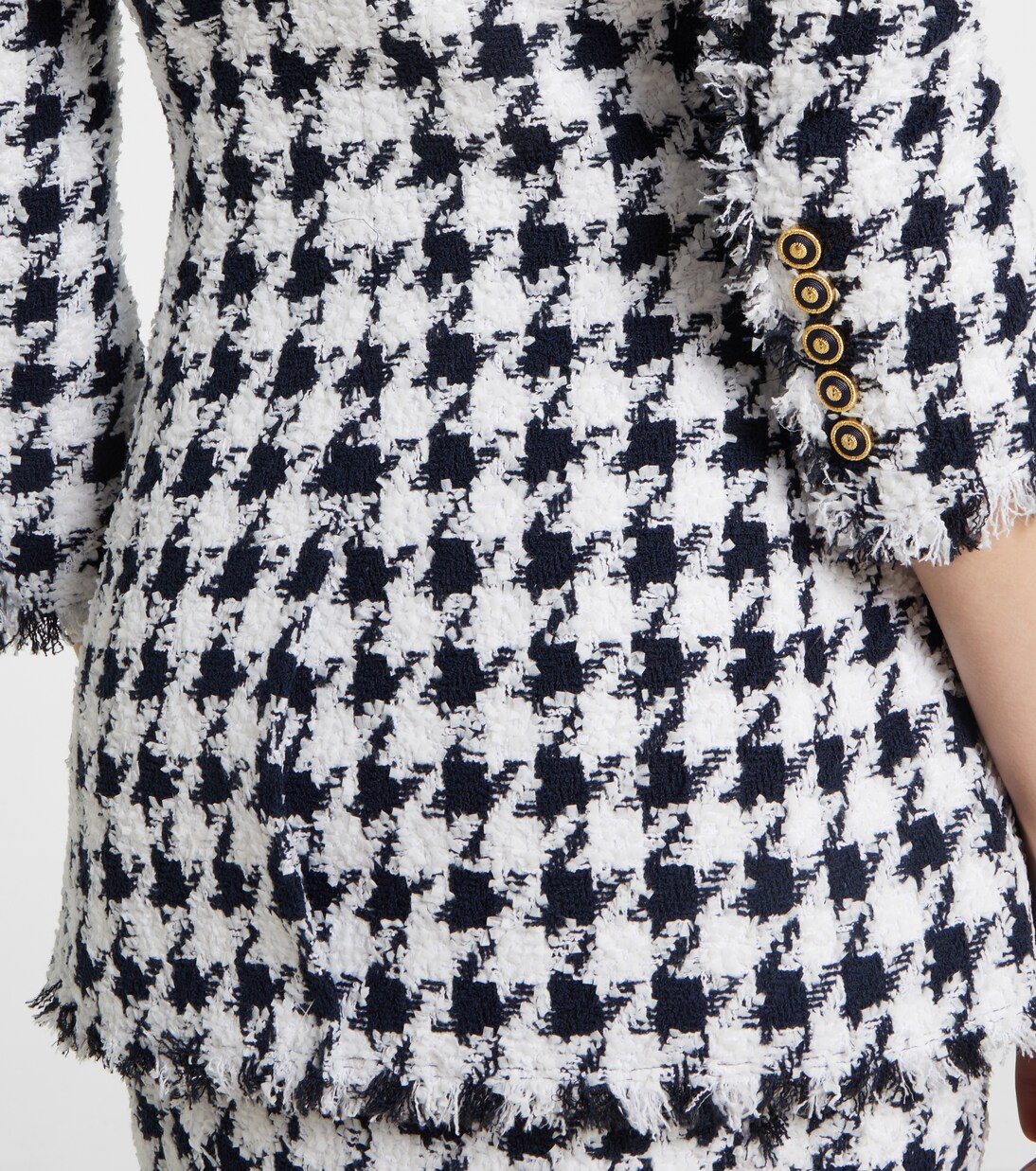 Blazer en tweed de pata de gallo | Balmain