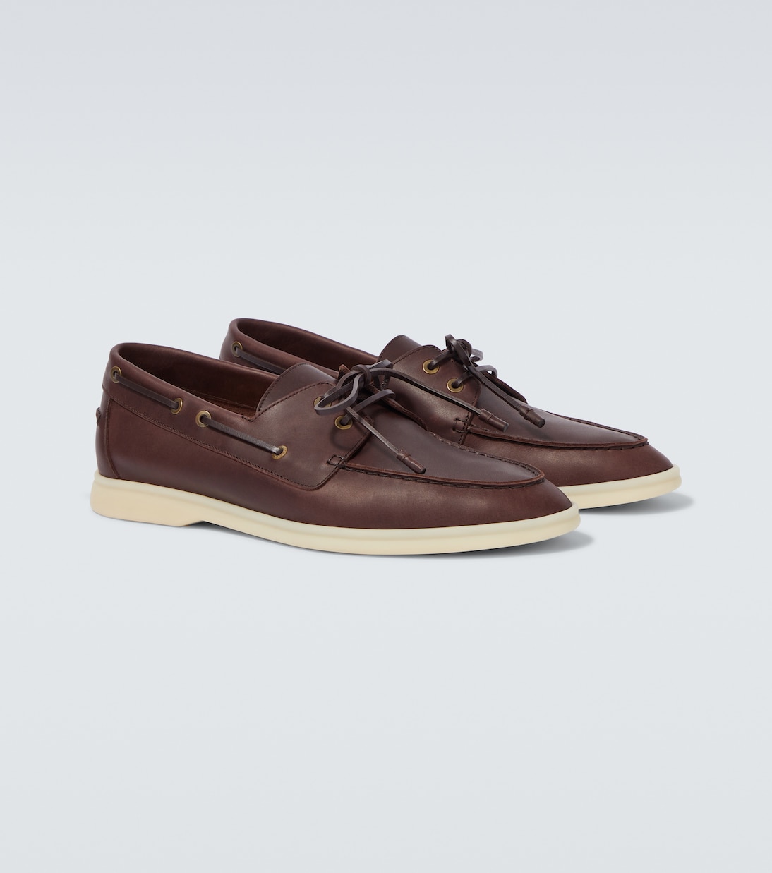 Sea-Sail Walk leather boat shoes | Loro Piana
