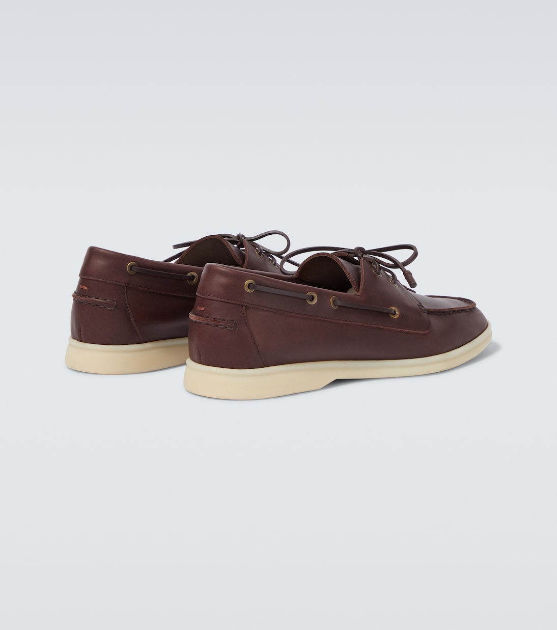 Sea-Sail Walk leather boat shoes | Loro Piana