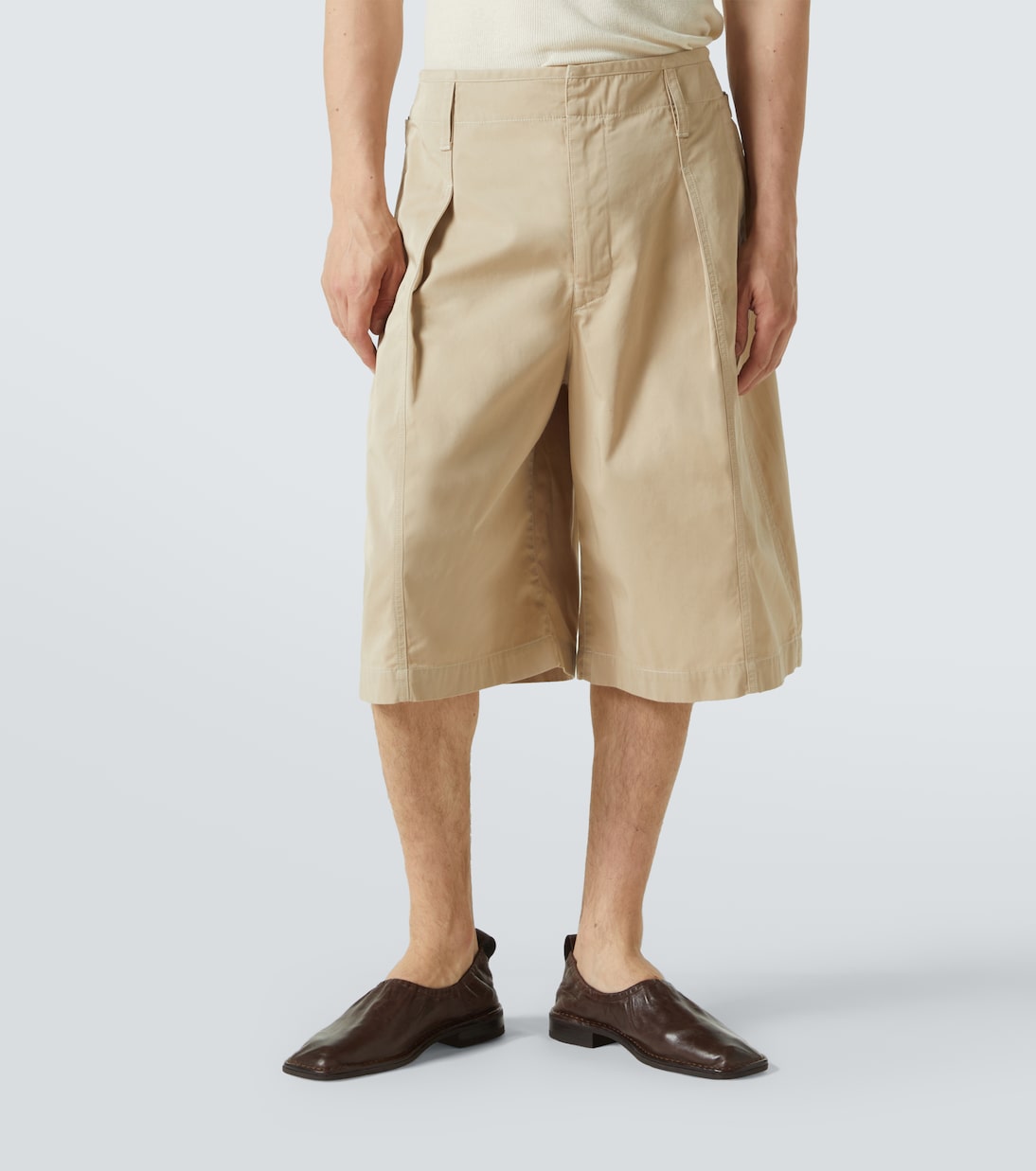 Maxi cotton twill Bermuda shorts | Lemaire
