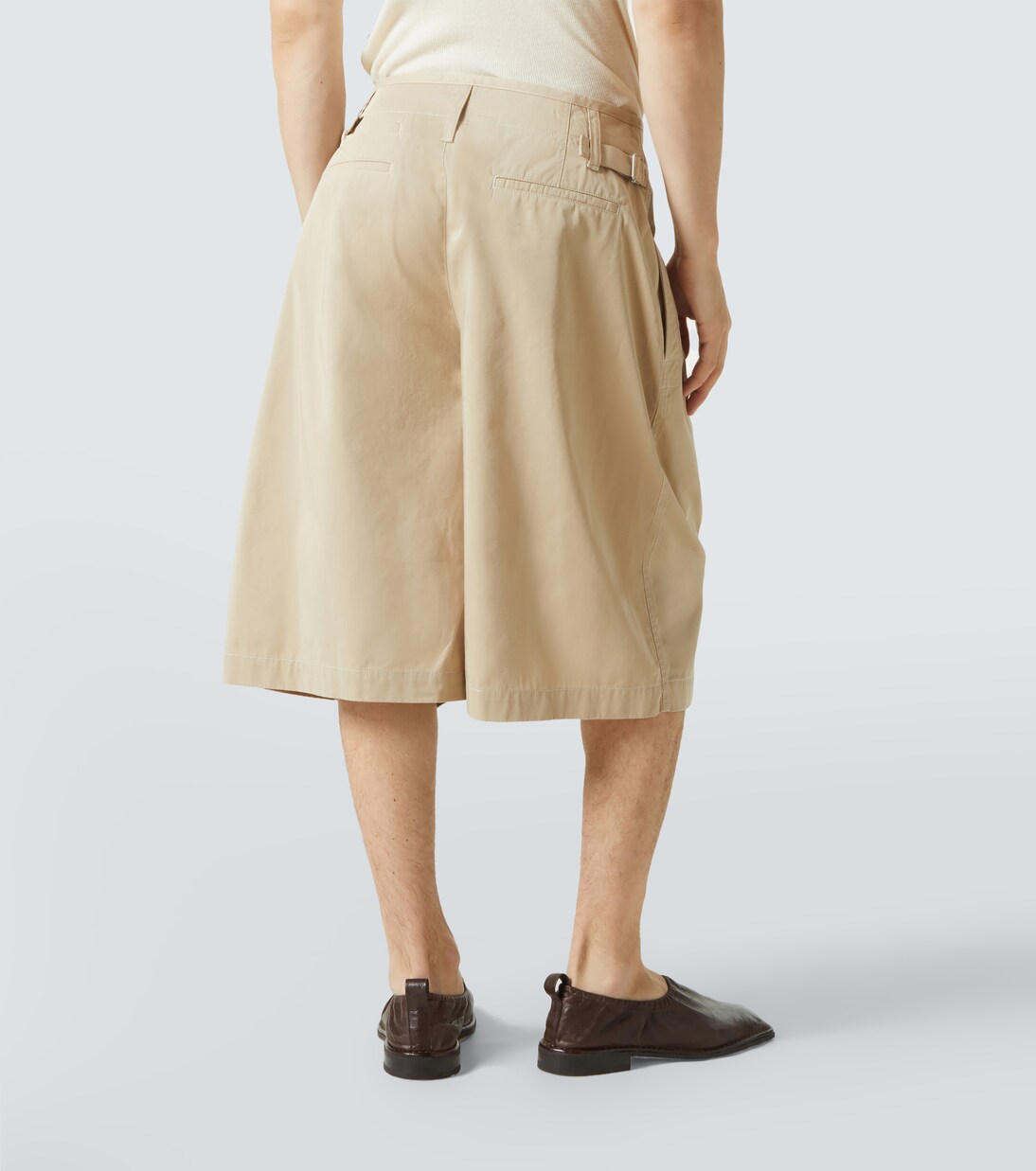 Maxi cotton twill Bermuda shorts | Lemaire