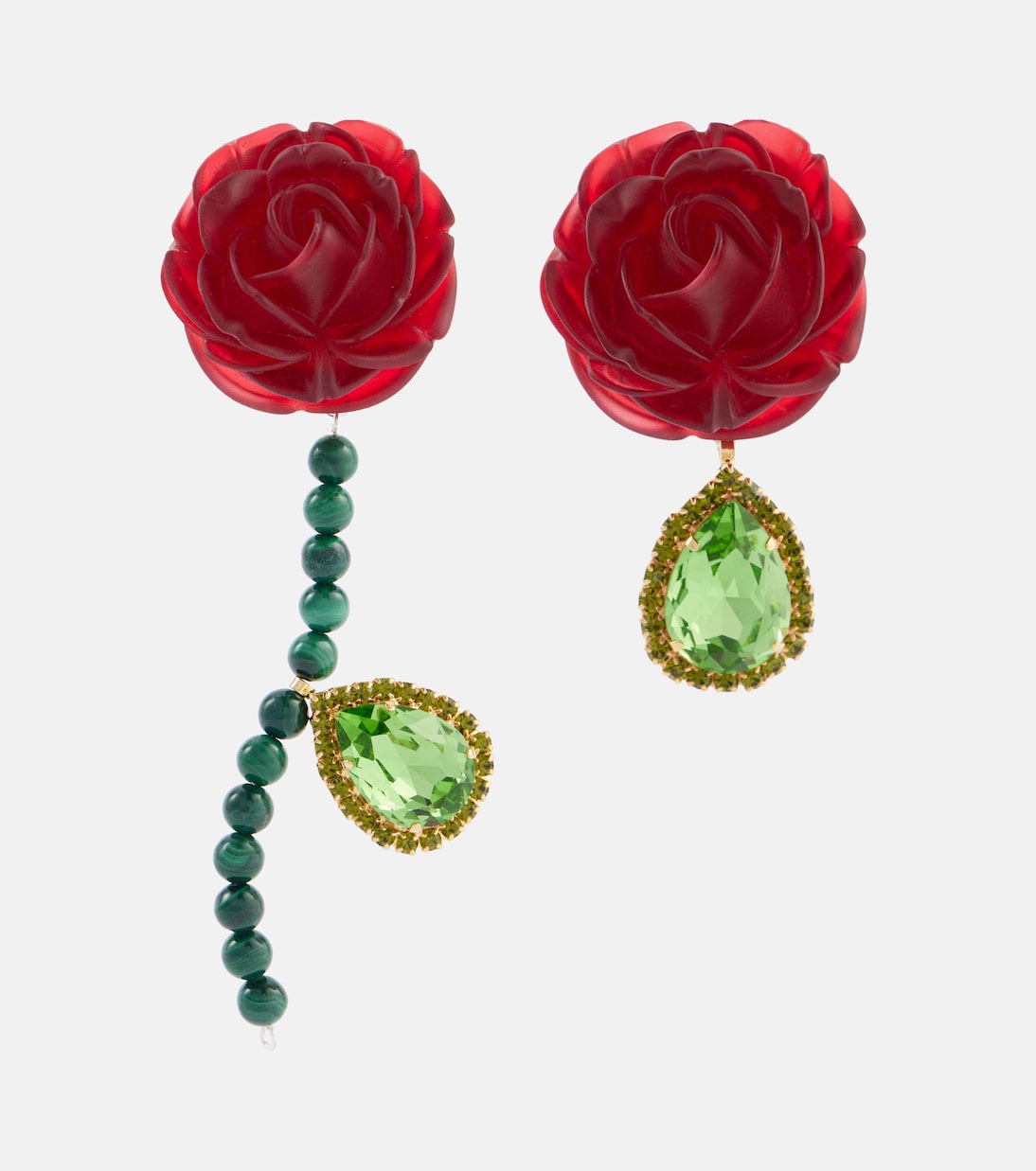 Embellished sterling silver drop earrings | Magda Butrym